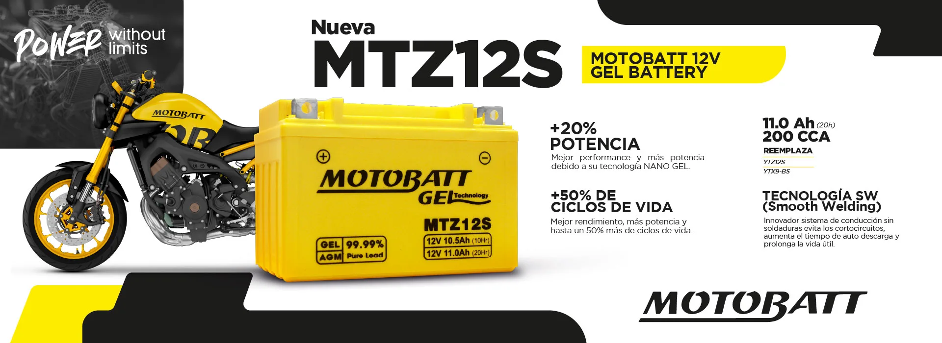 Baterías Motobatt